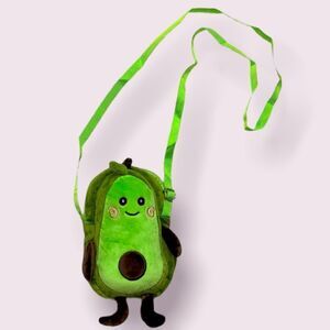 Avocado Green Plush Crossbody Bag Purse